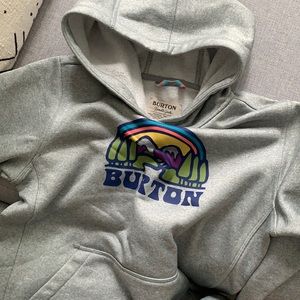Burton Grey with Rainbow Print Hoodie in Teen Sz